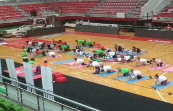 International Day of Yoga, 21 June 2018, Izmir, Turkey